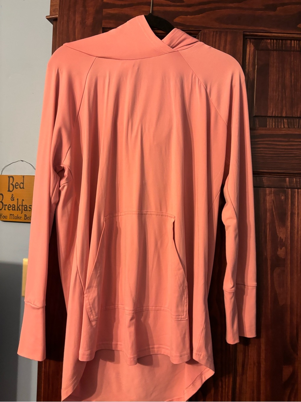 LuLaRoe Peach Hooded Long-Sleeve Pullover